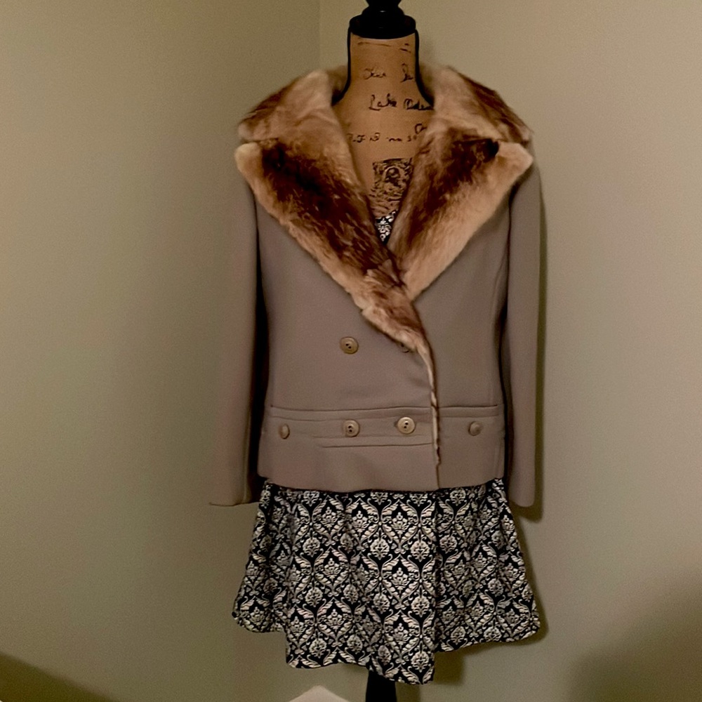 Vintage fur-lined jacket